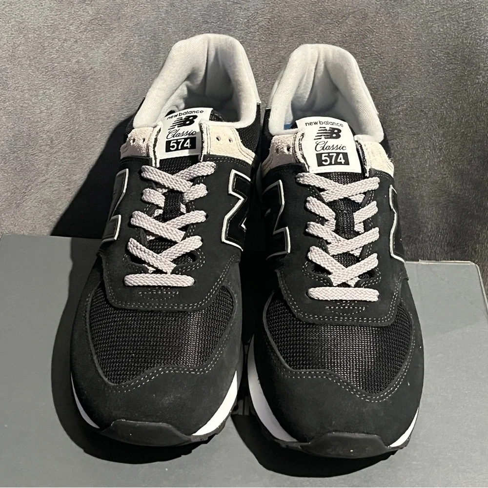 New Balance Men’s Sneaker 574 Black Size 11 US - Picture 6 of 13
